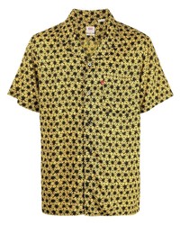 Chemise à manches courtes imprimée jaune Levi's