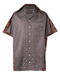 Chemise à manches courtes imprimée marron foncé Y/Project