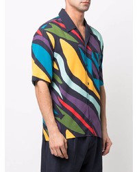 Chemise à manches courtes imprimée multicolore Missoni