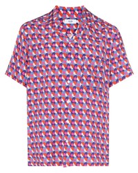 Chemise à manches courtes imprimée multicolore arrels