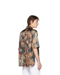 Chemise à manches courtes imprimée multicolore Boramy Viguier
