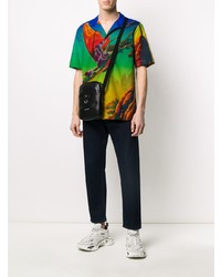 Chemise à manches courtes imprimée multicolore Valentino