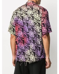 Chemise à manches courtes imprimée multicolore Mauna Kea