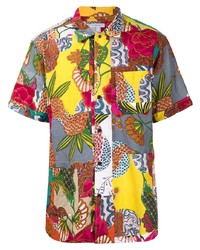 Chemise à manches courtes imprimée multicolore Engineered Garments
