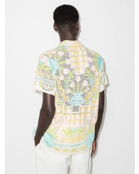 Chemise à manches courtes imprimée multicolore Bode