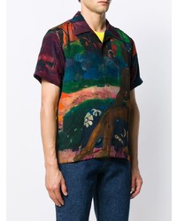 Chemise à manches courtes imprimée multicolore Rassvet