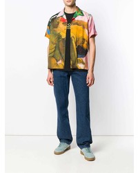 Chemise à manches courtes imprimée multicolore Rassvet