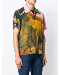 Chemise à manches courtes imprimée multicolore Rassvet