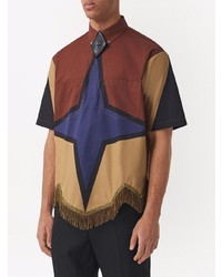 Chemise à manches courtes imprimée multicolore Burberry