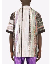 Chemise à manches courtes imprimée multicolore Dolce & Gabbana