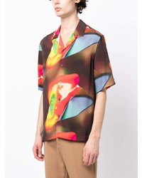 Chemise à manches courtes imprimée multicolore Paul Smith