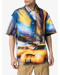 Chemise à manches courtes imprimée multicolore Heron Preston