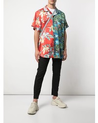 Chemise à manches courtes imprimée multicolore Lost Daze