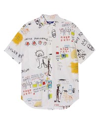 Chemise à manches courtes imprimée multicolore Junya Watanabe