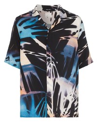 Chemise à manches courtes imprimée multicolore Ksubi