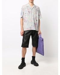 Chemise à manches courtes imprimée multicolore McQ