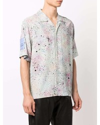 Chemise à manches courtes imprimée multicolore McQ