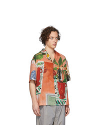 Chemise à manches courtes imprimée multicolore Jacquemus
