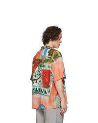 Chemise à manches courtes imprimée multicolore Jacquemus
