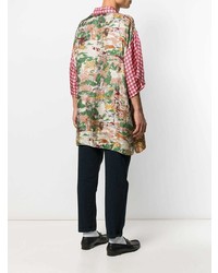 Chemise à manches courtes imprimée multicolore Gucci