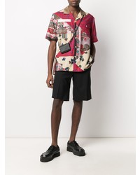 Chemise à manches courtes imprimée multicolore Sacai