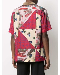 Chemise à manches courtes imprimée multicolore Sacai