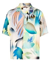 Chemise à manches courtes imprimée multicolore Paul Smith