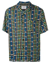 Chemise à manches courtes imprimée multicolore Portuguese Flannel