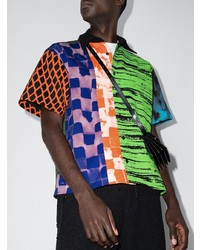Chemise à manches courtes imprimée multicolore AG