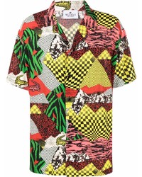 Chemise à manches courtes imprimée multicolore Waxman Brothers