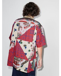 Chemise à manches courtes imprimée multicolore Sacai