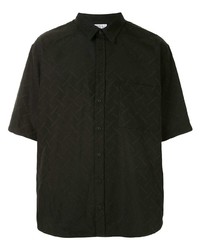 Chemise à manches courtes imprimée noire Marcelo Burlon County of Milan