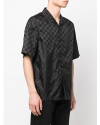 Chemise à manches courtes imprimée noire Misbhv