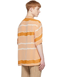 Chemise à manches courtes imprimée orange Cmmn Swdn