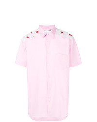 Chemise à manches courtes imprimée rose Comme Des Garcons SHIRT