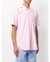 Chemise à manches courtes imprimée rose Comme Des Garcons SHIRT