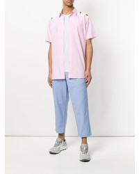 Chemise à manches courtes imprimée rose Comme Des Garcons SHIRT