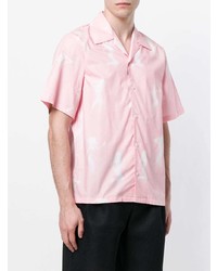 Chemise à manches courtes imprimée rose Misbhv