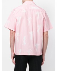 Chemise à manches courtes imprimée rose Misbhv