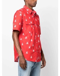 Chemise à manches courtes imprimée rouge Levi's