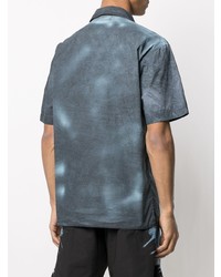 Chemise à manches courtes imprimée tie-dye bleu marine Mauna Kea