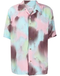Chemise à manches courtes imprimée tie-dye multicolore Ambush