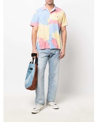 Chemise à manches courtes imprimée tie-dye multicolore Polo Ralph Lauren