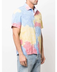 Chemise à manches courtes imprimée tie-dye multicolore Polo Ralph Lauren