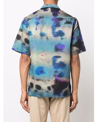 Chemise à manches courtes imprimée tie-dye multicolore Paul Smith