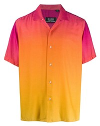 Chemise à manches courtes imprimée tie-dye orange Opening Ceremony