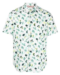 Chemise à manches courtes imprimée vert menthe Paul Smith