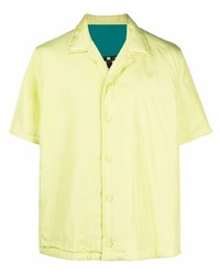 Chemise à manches courtes jaune Bottega Veneta