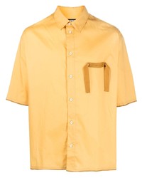 Chemise à manches courtes jaune Jacquemus