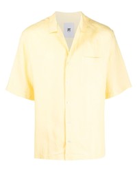 Chemise à manches courtes jaune PT TORINO